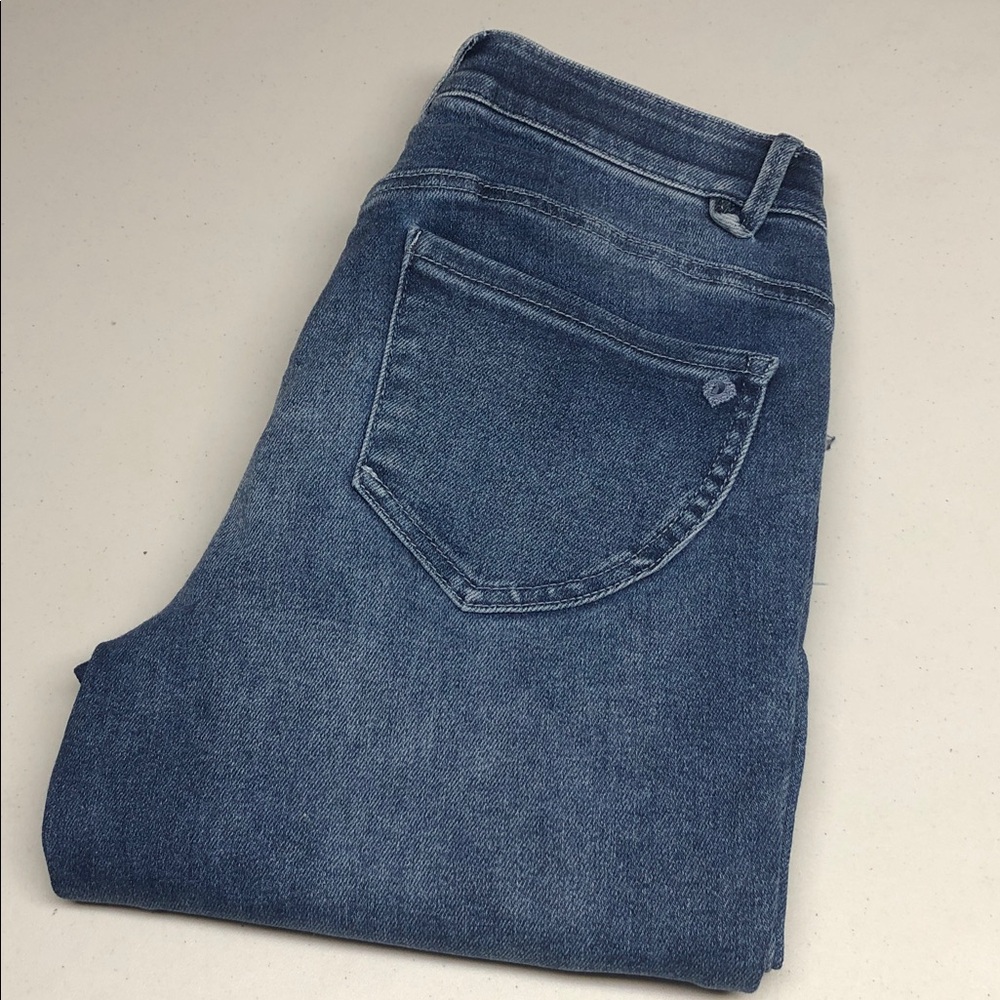 DEMOCRACY AB TECHNOLOGY ROLLUP CAPRI JEANS 8/29x23 ⭐️